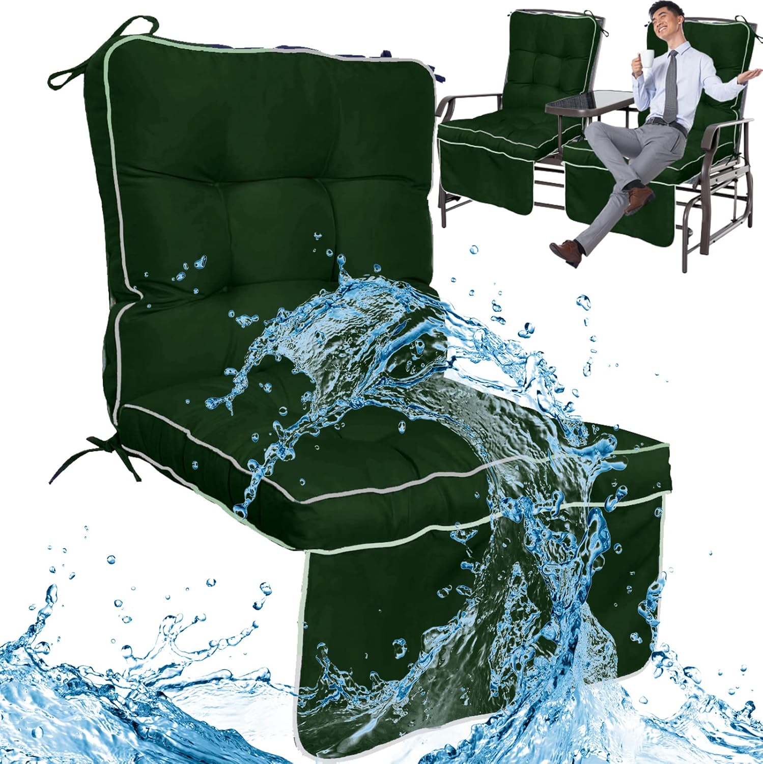 Dttra Porch Swing Cushions,Swing Waterproof Replacement