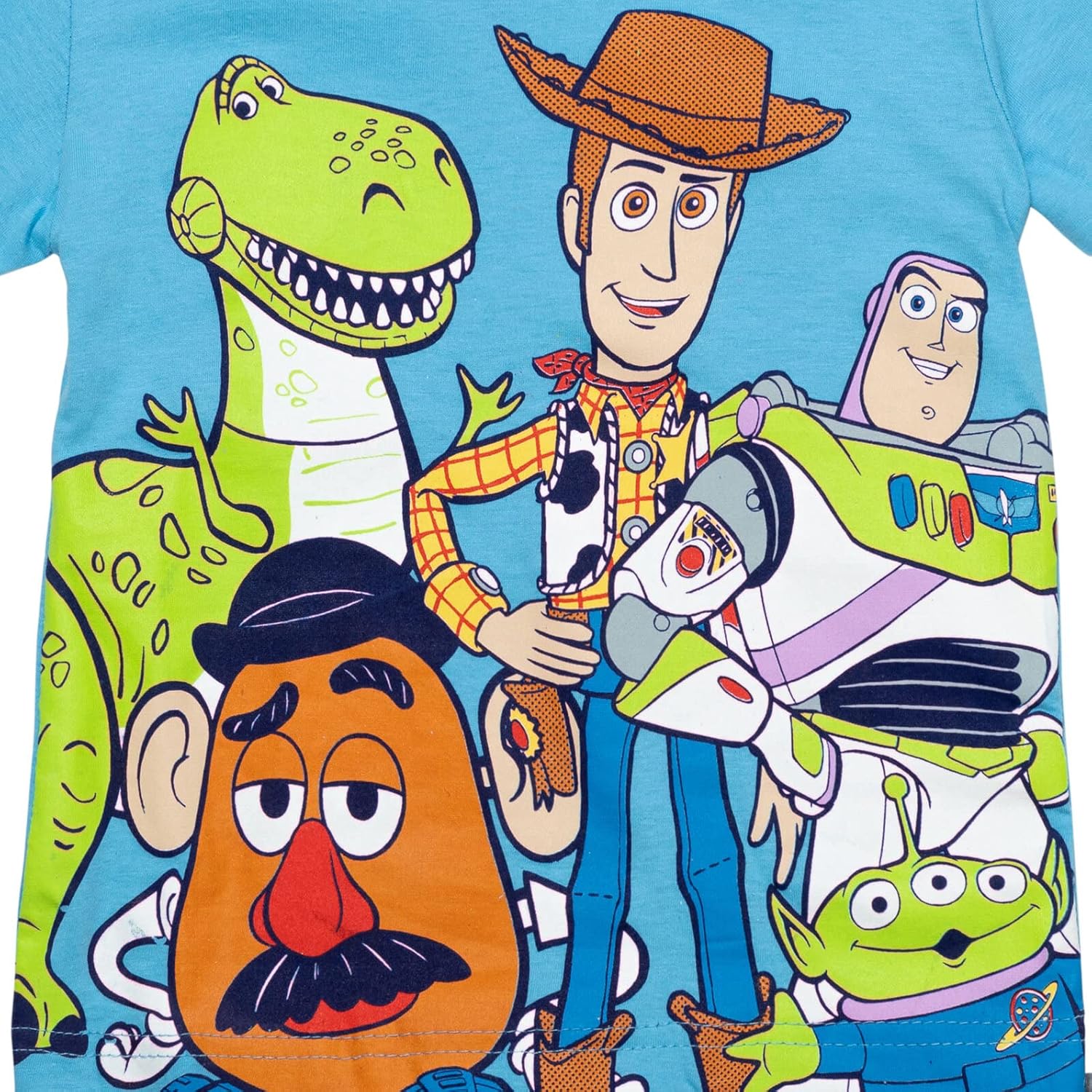 Miniatura 6 de Disney Pixar Cars Mickey Mouse King Toy Story Buzz Lightyear - Conjunto de camiseta gráfica y pantalones cortos de rizo francés