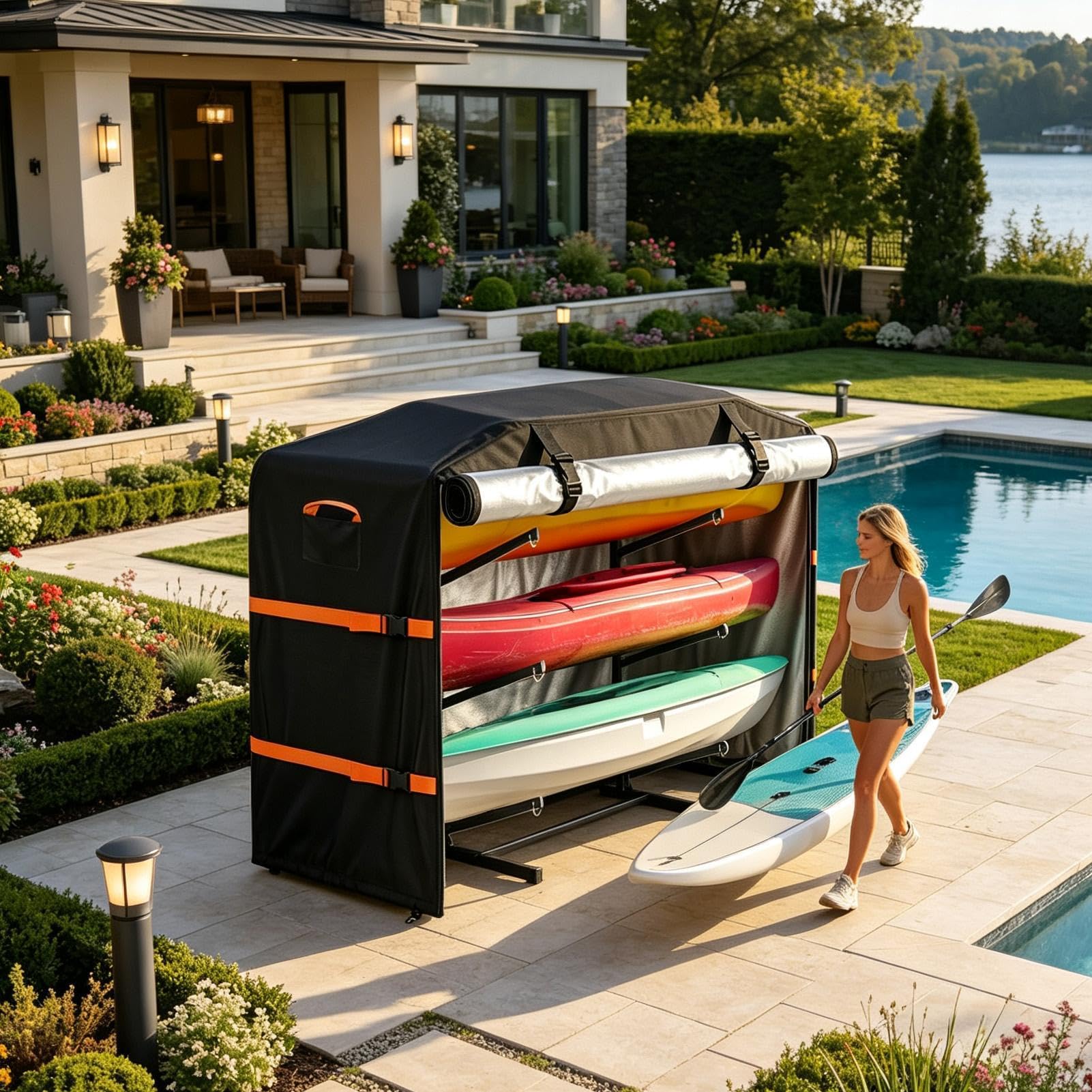 210D Oxford Kajakträgerabdeckung, Wasserdichter UV-beständiger Schutz