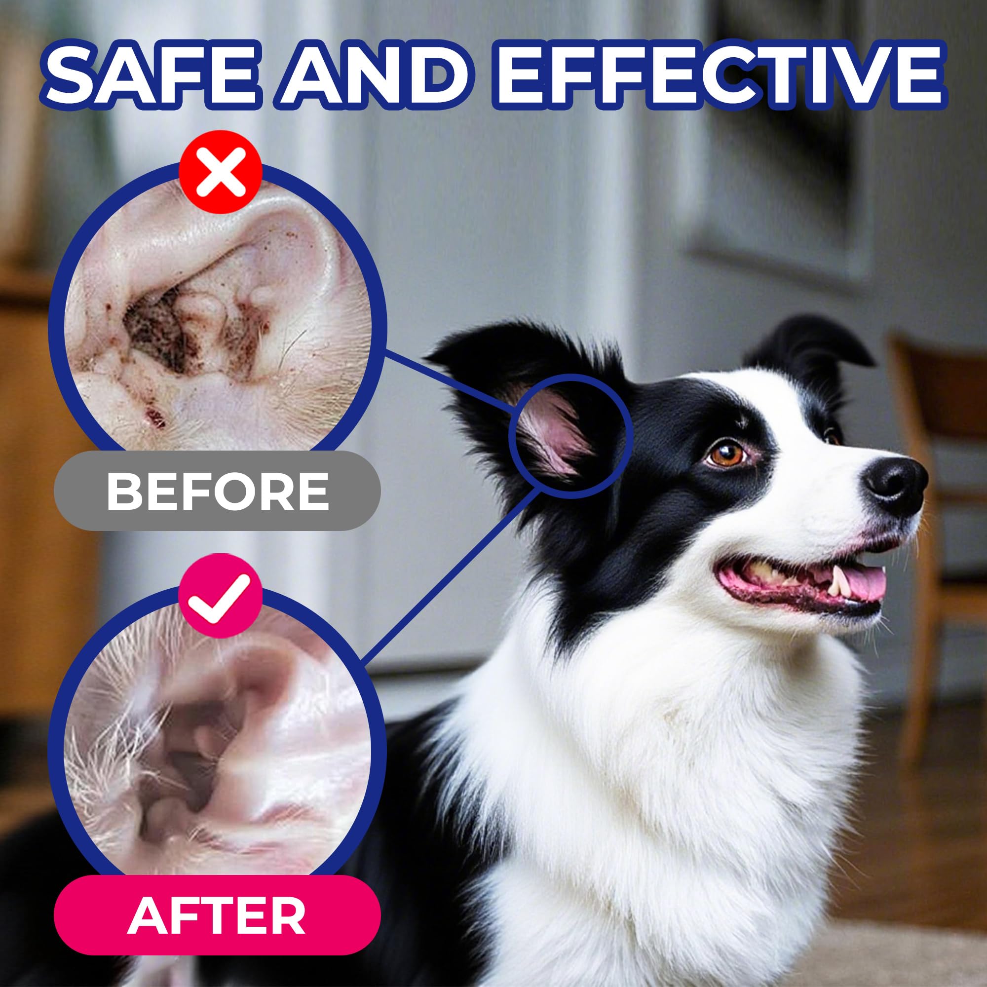 Wellix 120ml Ear Cleaner for Dog & Cat - Ear Infection Treatment Without Irritation - Dog Ear Wash for Itch Relief & Soothing Inflammation - Ear Wax, Powder and Odor Removal Drops - image 7