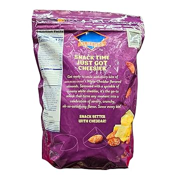 あーもんど Amazon.com : White Cheddar Flavored Almonds, Ketogenic