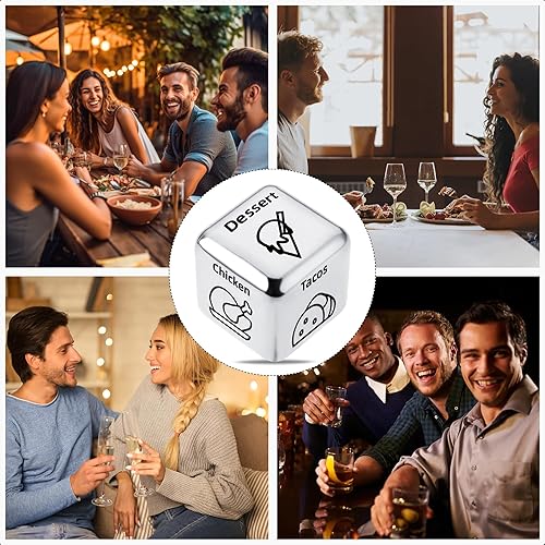 Miniatura 6 de Dados de decisión de comida para citas, dados para decidir, para parejas, qué es para la cena, dados para decisiones de comida, dados divertidos de