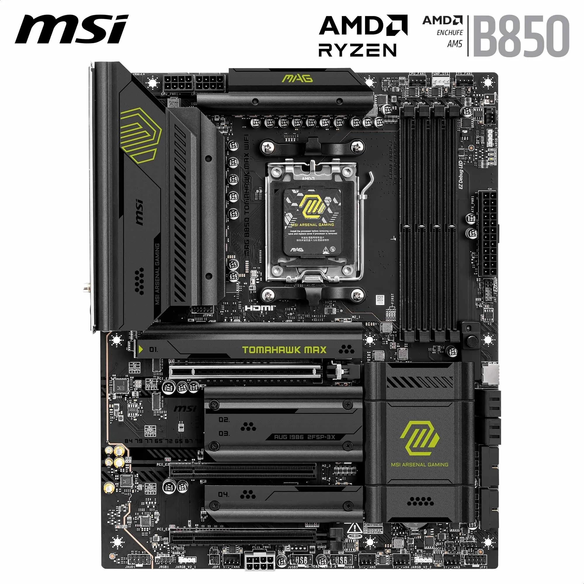 マザーボード MSI MAG B850 TOMAHAWK MAX WIFI Amazon.com: MSI MAG B850 Tomahawk MAX WiFi Motherboard, ATX