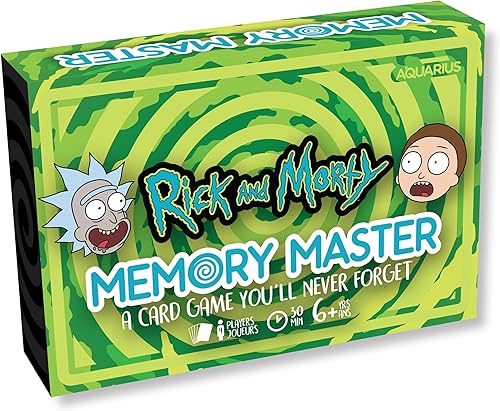 AQUARIUS - Juego de cartas maestras de memoria de Rick y Morty