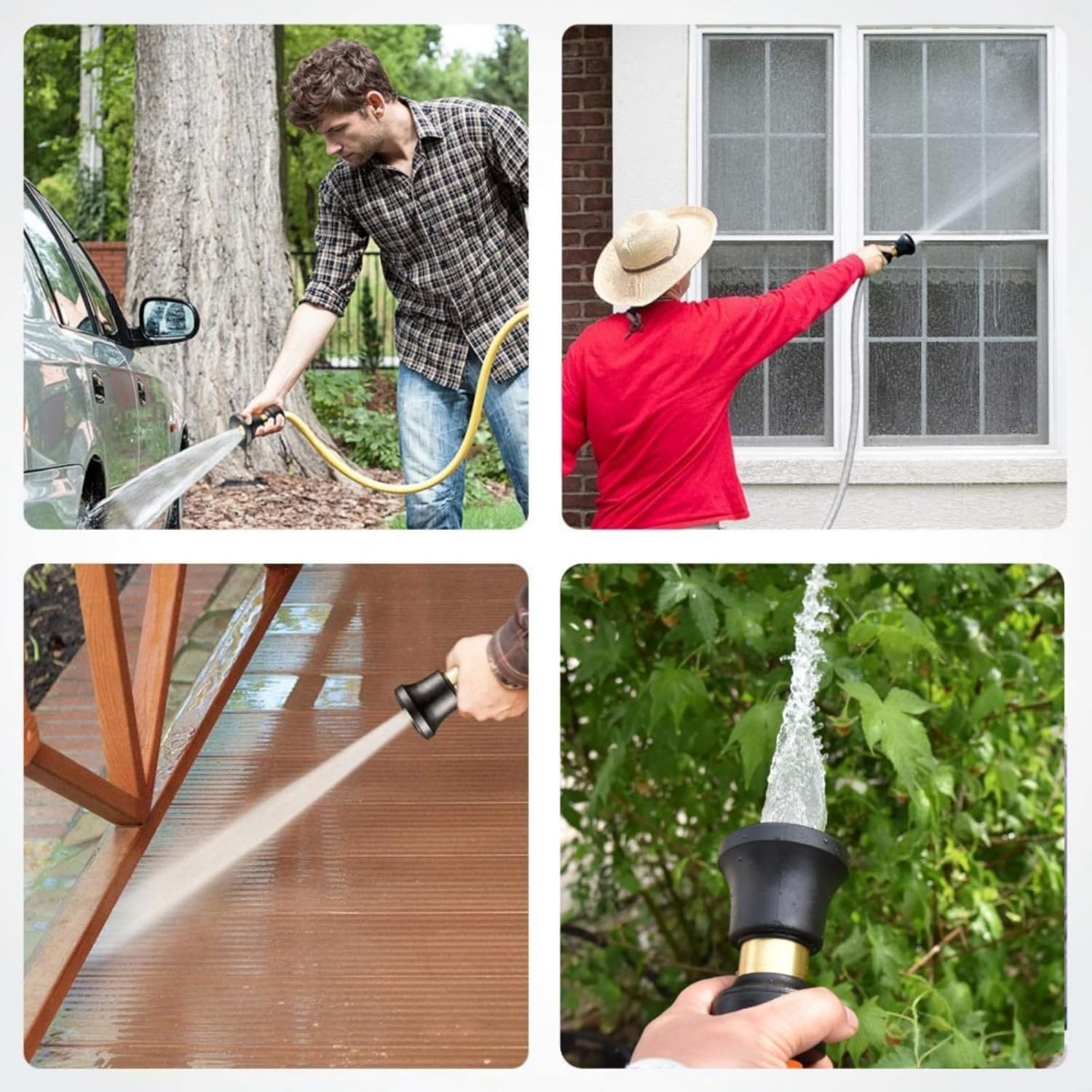 High Pressure High Pressure Spray Gun Water Sprayer Garden Hose Nozzle,Metal Garden Hose Nozzle, High Flow Water Spray Gun, Multi-Function Sprinkler for Car Wash, Garden Watering