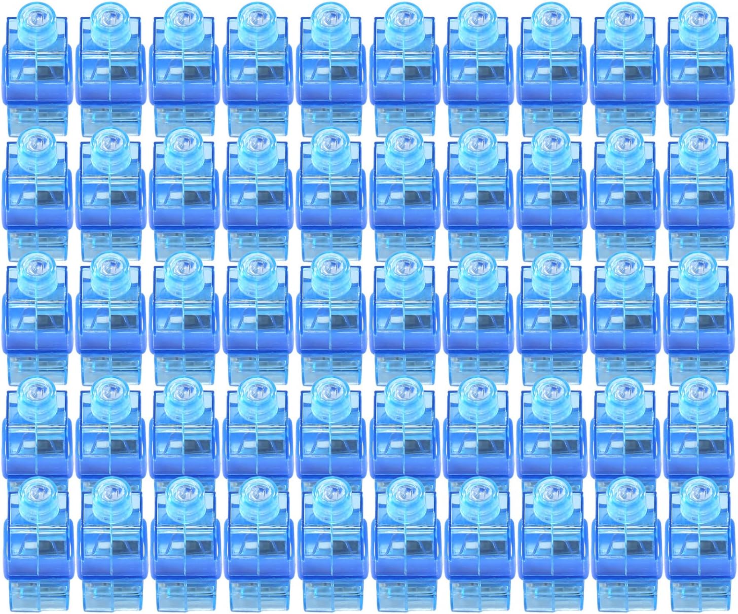 Finger Lights-50Pcs Blue Finger Flashlight for Kids Party Favors Bulk, Light Up LED Finger Light for Easter Back to School Classroom Prizes Parties Trick or Treating Christmas