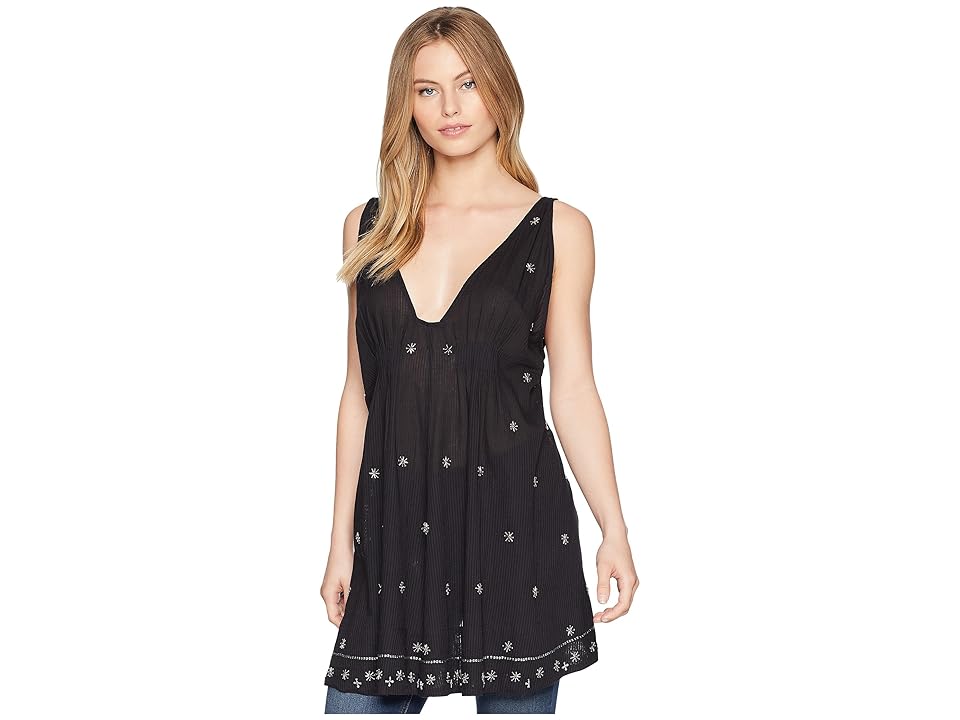

Free People Crushin On You Embellish Slip (Black) Women's Pajama