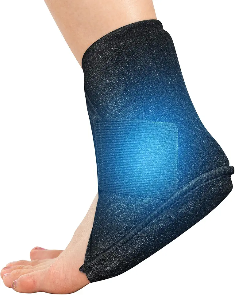 Koonie Bolsa De Gelo Para Tornozelo Para Inchaço, Fascite Plantar, Alívio Da Face Plantar, Bolsa De Gelo Reutilizável Para Tornozelo, Meia De Compressão De Terapia Fria Para Tendinite De Aquiles, Pé