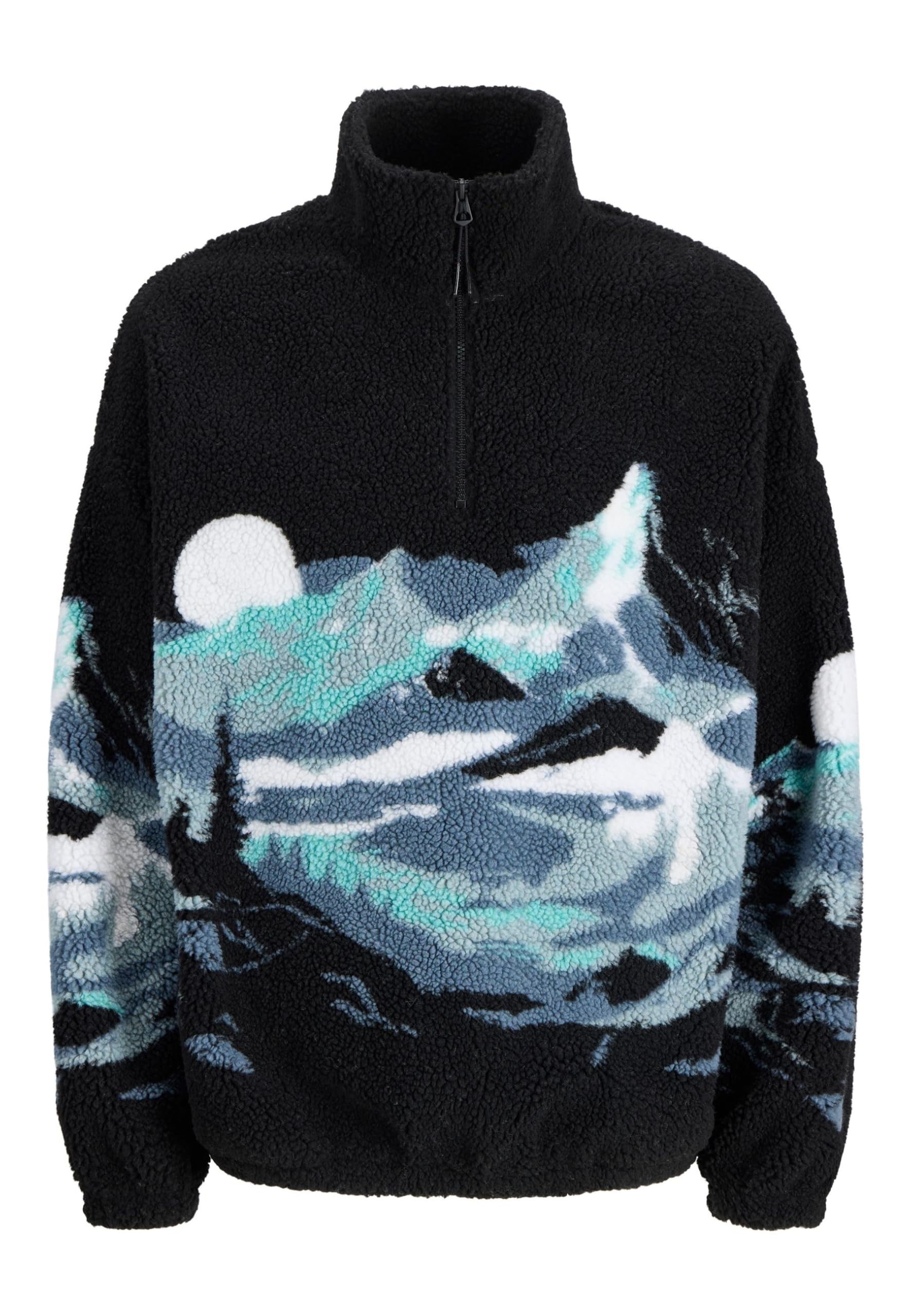 JACK & JONES Fleece Sweatshirt Fleece Sweatshirt XL, Black, XL