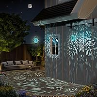 Vista 5 de Luces solares colgantes para decoración de jardín al aire libre, farol solar impermeable de plástico marroquí, decoraciones al aire libre