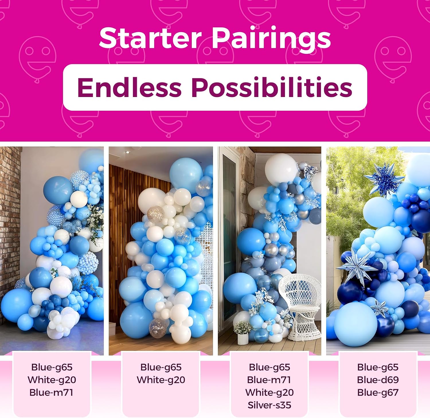 Bezente Blue Balloons Latex Party Balloons - 150 Pack 5 inch Matte Small Light Blue Helium Balloons for Birthday Wedding Bridal Shower Gender Reveal Party Decorations thumbnail