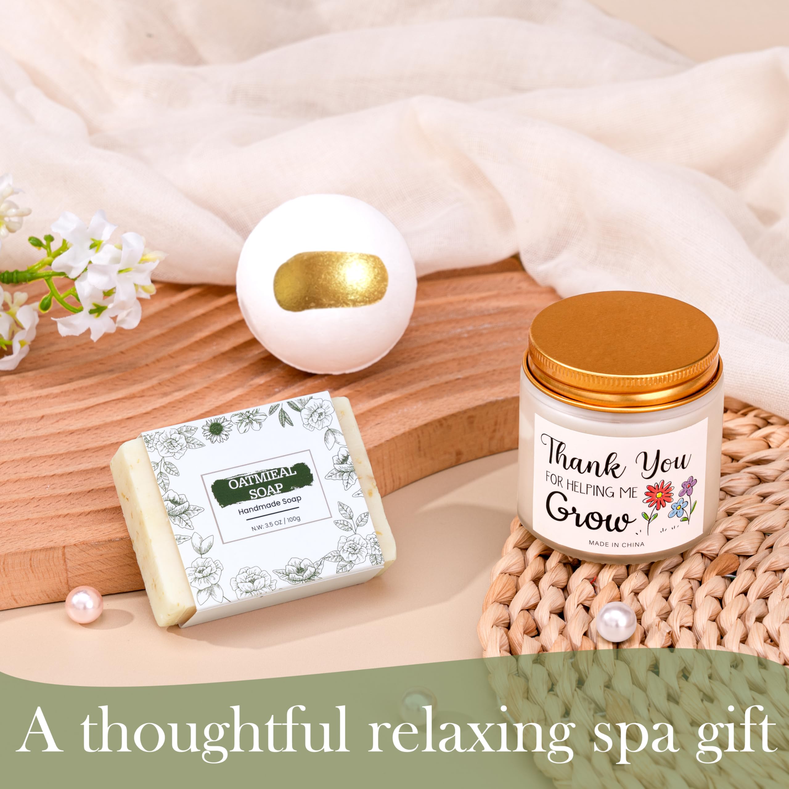 Regalos de cumpleaños para mujeres, paquete de cuidado personal Get Well Soon, canastas de regalo de color marfil, juego de regalo de condolencias, regalos únicos de Navidad para mujeres, mamá, su