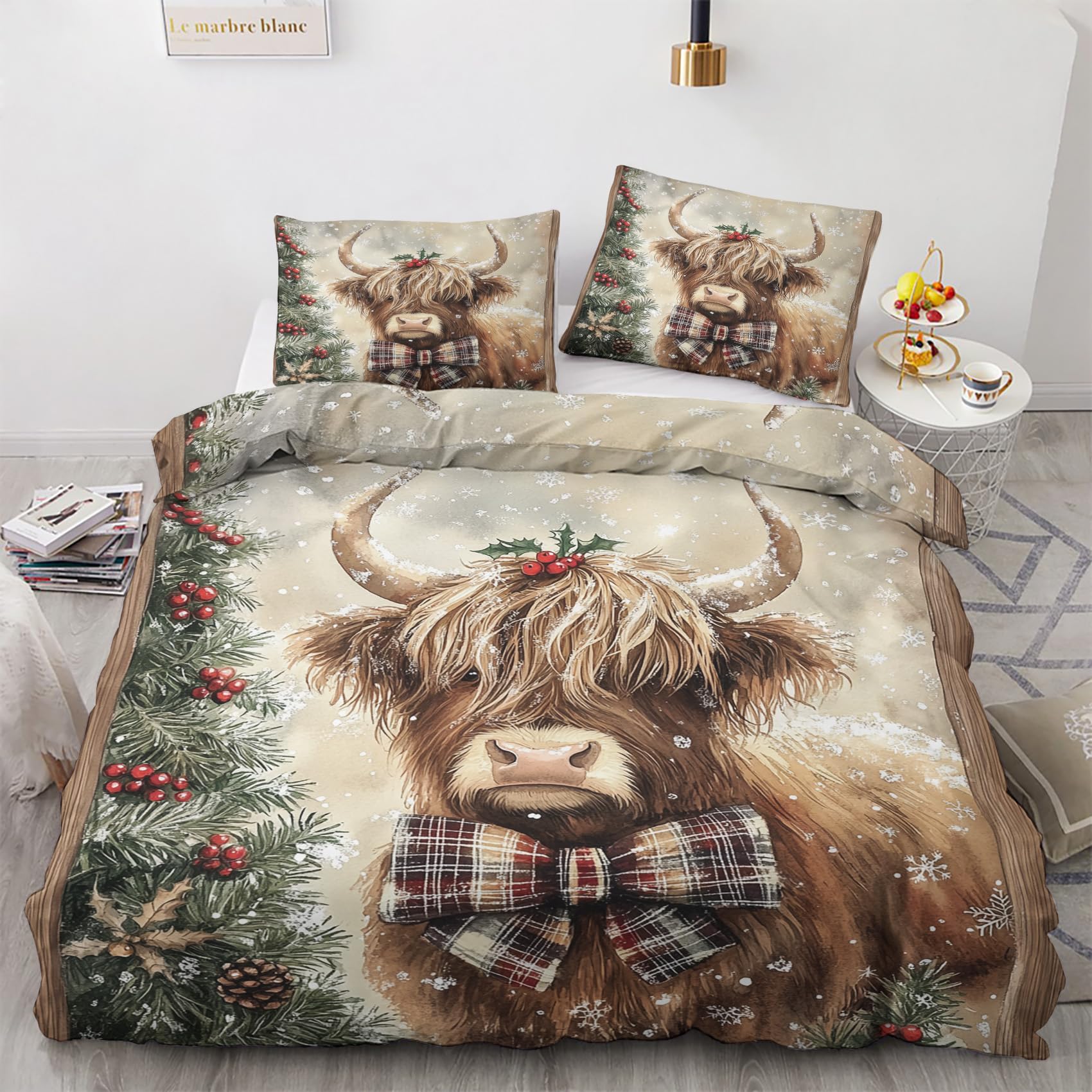 Dreams & Drapes - Highland Cow Duvet Cover Set - UK - View #10