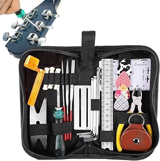 Guitar Repair Tool Set – Metal ABS 20x10cm, 26 Piece String Fret