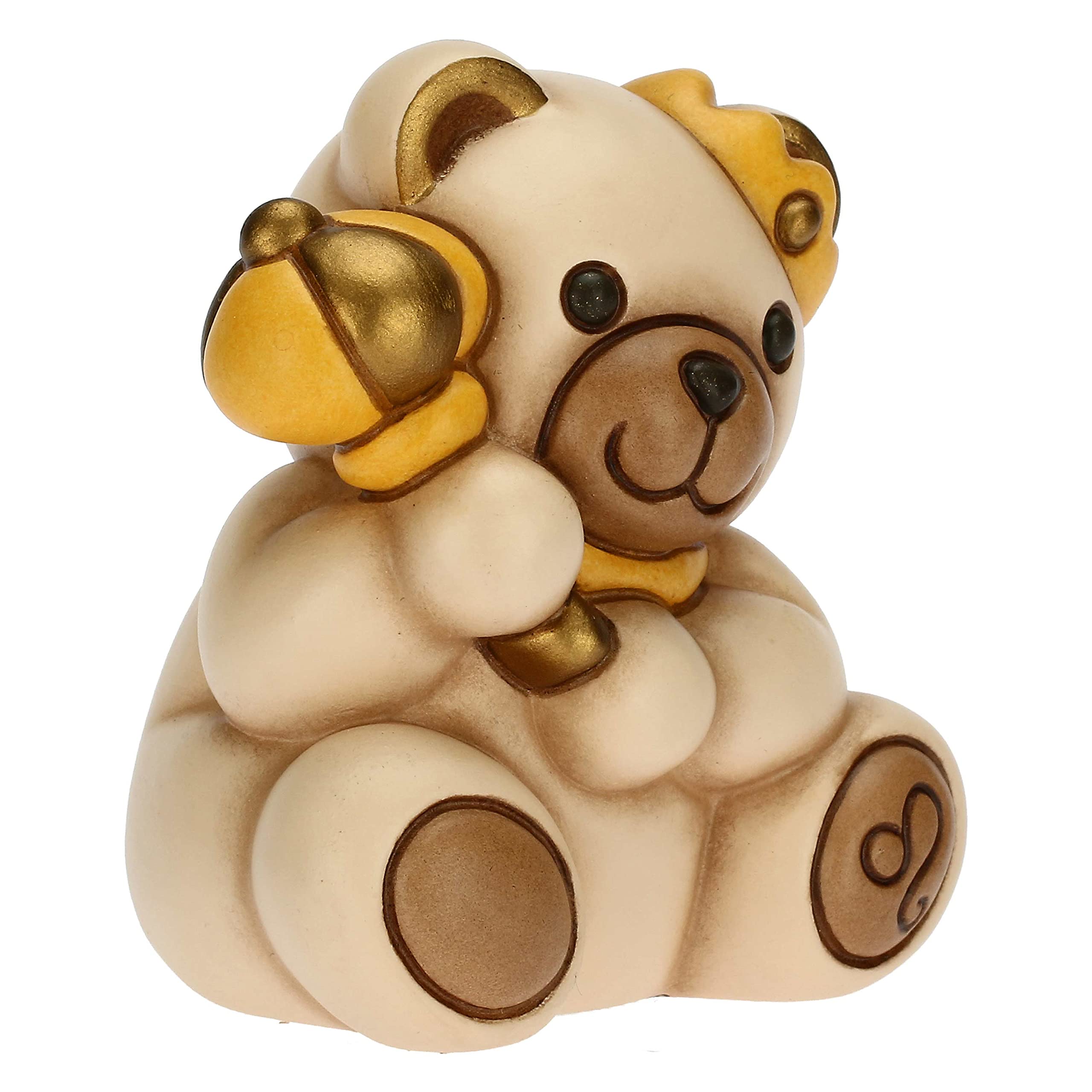THUN - Soprammobile Teddy Stars, Segno Zodiacale Leone - Icone, Teddy Stars - Ceramica - 6,5x5,5x7,1 cm h