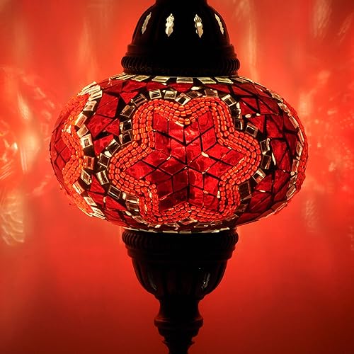 Miniatura 8 de 10 Variation Mosland Home Turkish Lamp Mosaic Table Lamps  Turkish Moroccan Lamp with Bronze Base  Handmade Tiffany Night Lamp  Mosaic Glass Bedside