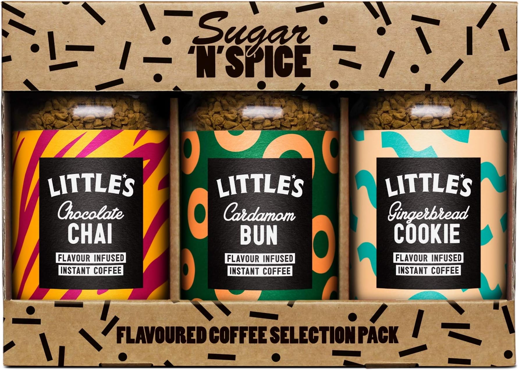 Little's Speciality Coffees Sugar 'n' Spice Flavoured Instant Coffee Gift Set 3x50g