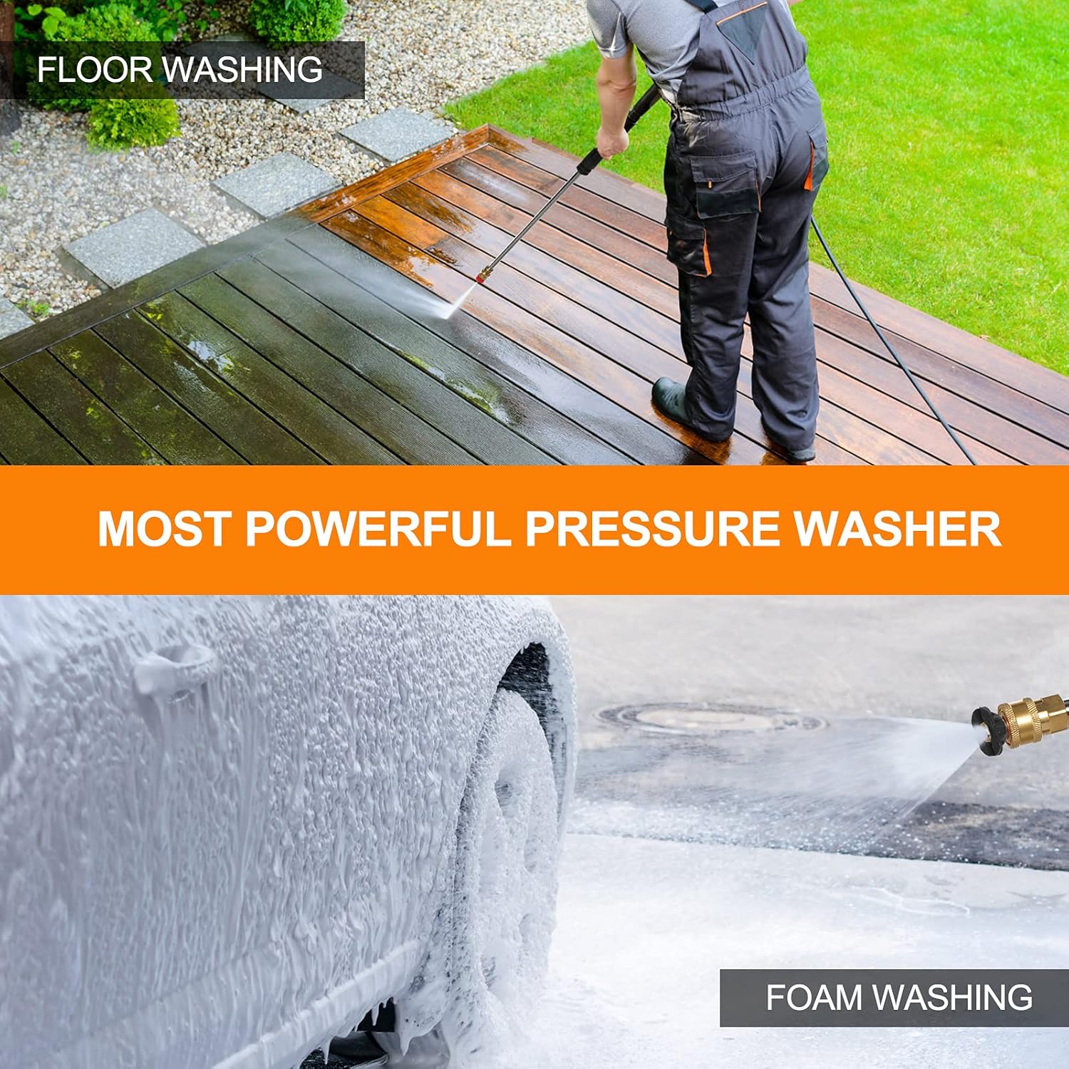 Super Sale 🛒 TEANDE Electric Pressure Washer 1.9GPM Electric Power Washer 1800W High Pressure Washer with Hose Reels (Brown) Greatest Product TEANDE Electric Pressure Washer 1.9GPM Electric Power Washer 1800W High Pressure Washer with Hose Reels (Brown)