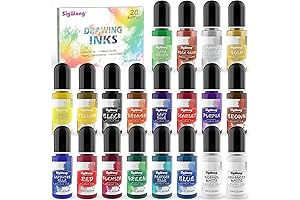 Let's Resin Alcohol Ink Set: 20 Vibrant Colors for Resin Petri Dish,...