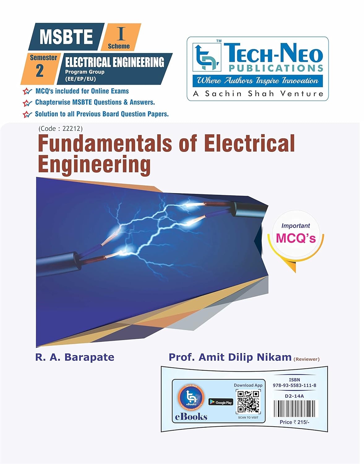 Fundamentals of Eectrical Engineering For MSBTE Diploma Sem 2
