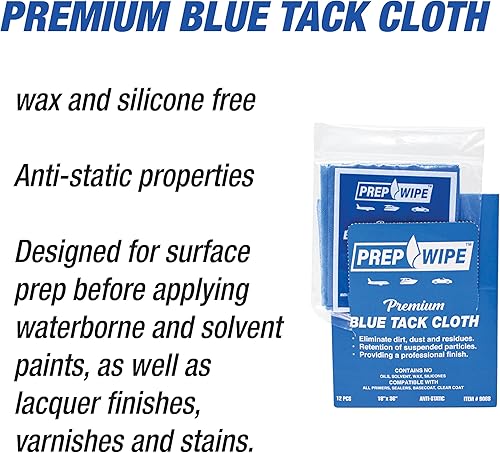 Miniatura 5 de LAUCO 24 trapos de adherencia de toallitas de preparación  Paños de adherencia  Carpintería profesional y pintura  Sin pelusas, elimina el polvo,