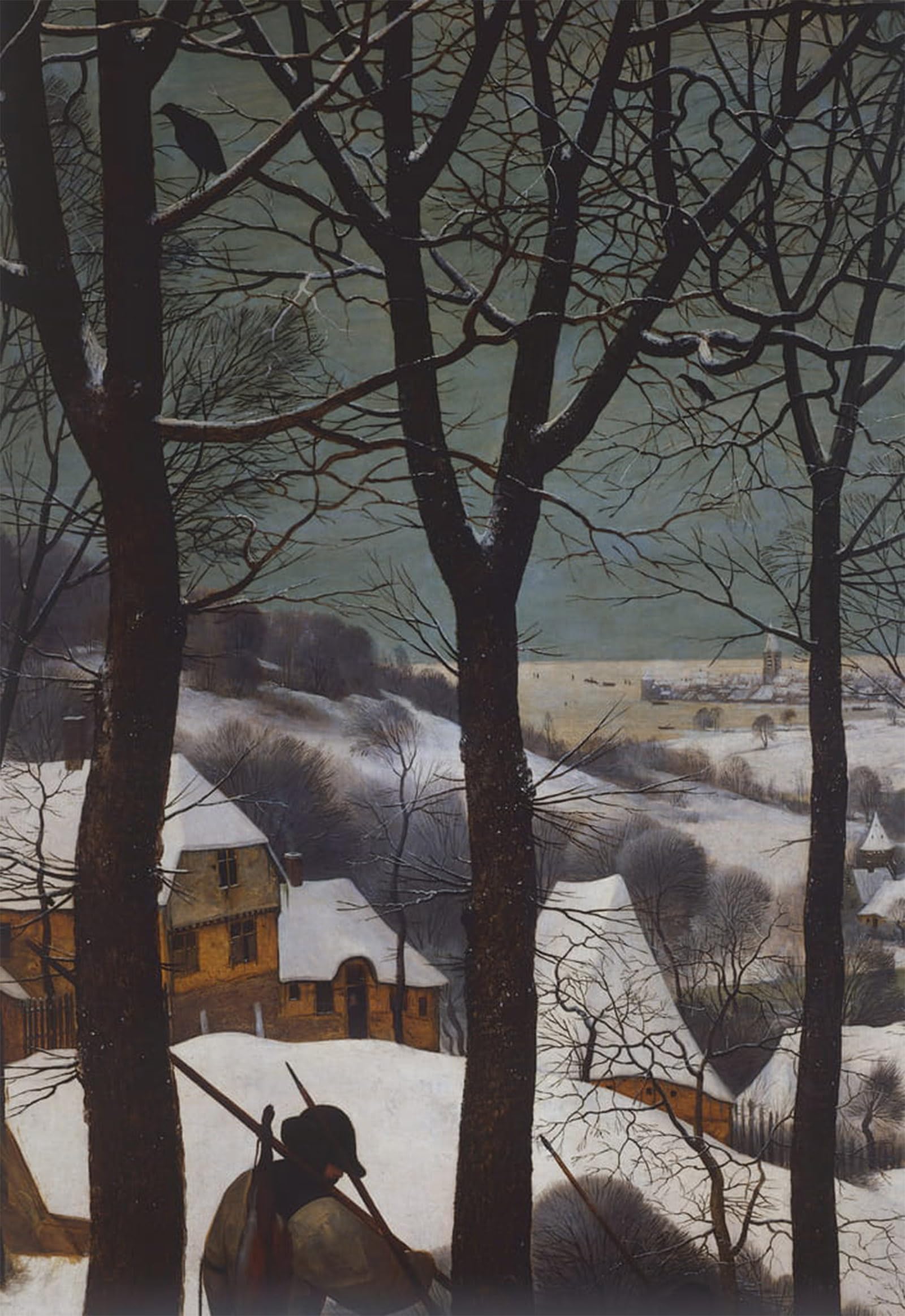 Serendipitp No Frame Vintage Picture Print On Canvas Wall Art Poster Hunters In Snow By Pieter The Elder Bruegel Artwork Print Poster For Wall Decor 60X90cm