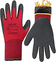 LOCCEF 2 Pairs Winter Work Gloves Men Women Freezer Thermal Insulated Super Grip Below Zero