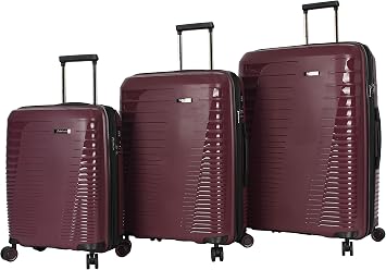 Pathfinder Nova Checked Luggage set 3 piece Collection - Expandable Scratch Resistant ABS + PC Hardside Suitcase 20/24/28 Inch - Designer Lightweight Bag with 8-Rolling Spinner Wheels