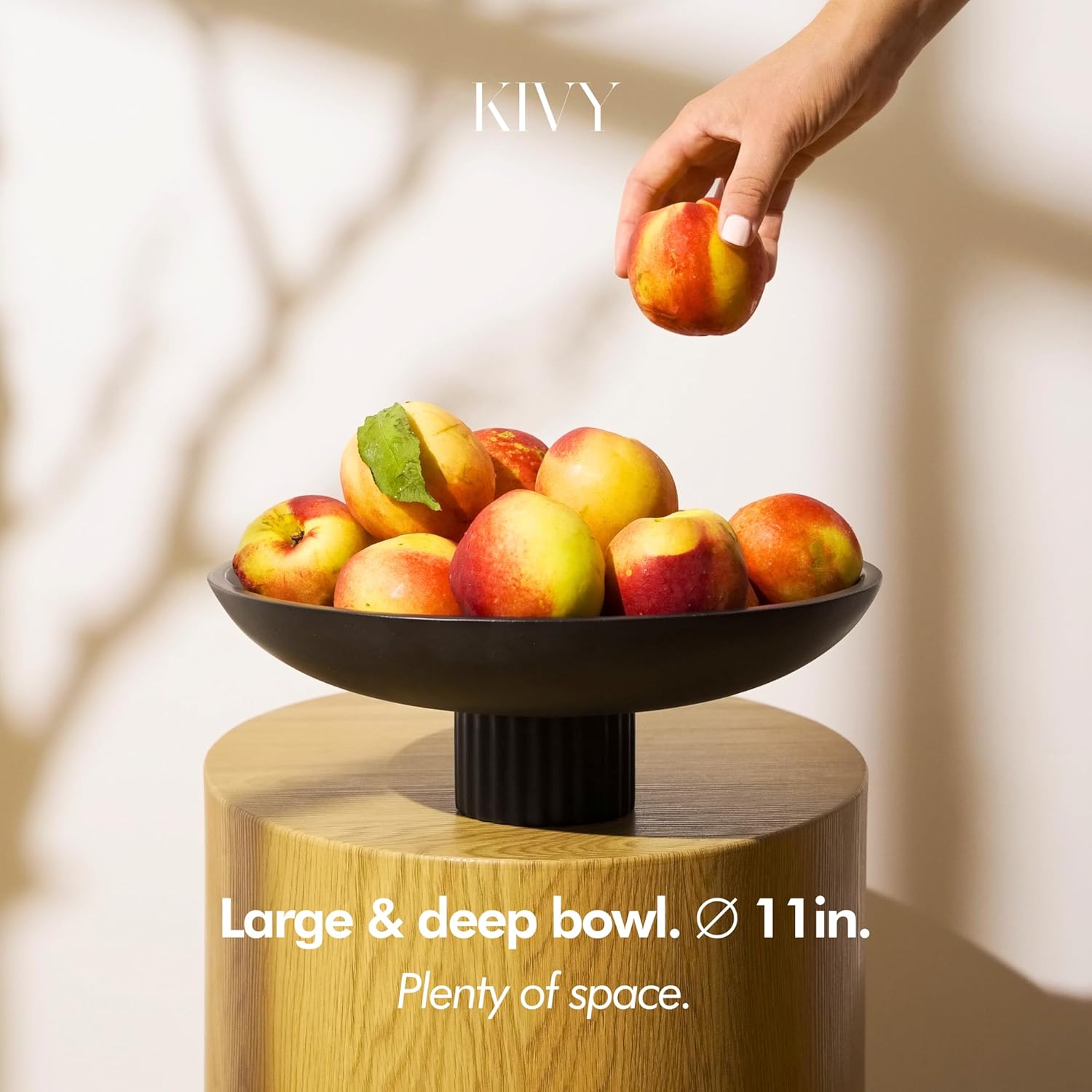 KIVY Concrete Bowl Stripe - Large Decorative Bowl