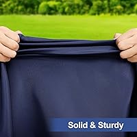 Vista 4 de homing Rectangle Table Cloth Cover, Waterproof Polyester Elastic Fitted Tablecloth, Fits for 6 Foot Folding Tables, Washable Table Protector for