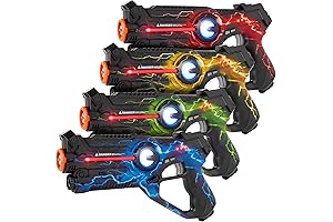 Laser X Toys: Epic Team-Based 4-Player Laser Tag Experience for Kids and Adults, Indoor/Outdoor