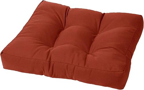 Cushion Source Cojín otomano copetudo, 21 x 17 x 4 pulgadas para interiores y exteriores, múltiples opciones de tela Sunbrella disponibles