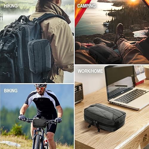 Miniatura 6 de OneTigris MOLLE - Bolsa táctica para administrador, organizador de herramientas EDC con cremallera, paquete de cintura de 8 x 5 x 2.5 pulgadas