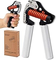GD Iron Grip Adjustable Hand Gripper: 26-181lbs, 12 Levels, Silent Durable Strengthener for Athletes, Climbers, Rehab