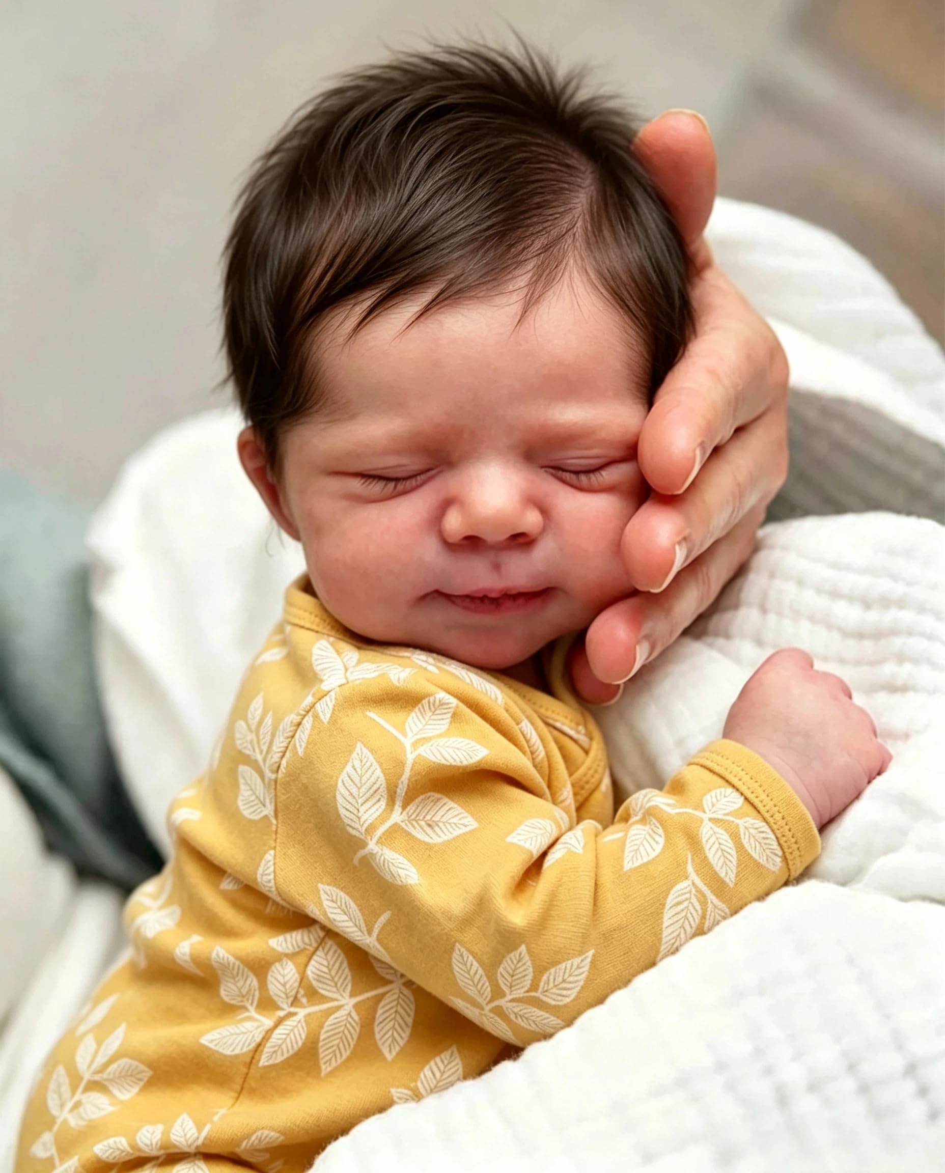 Zero pam Reborn Baby Puppen Lebensecht-48CM Babypuppen Wie Echt Mädchen Mit Haaren, Wie Echtes Baby mit Zubehör, Weich Realistisch Baby, Puppe Ab 3 Jahre Mädchen