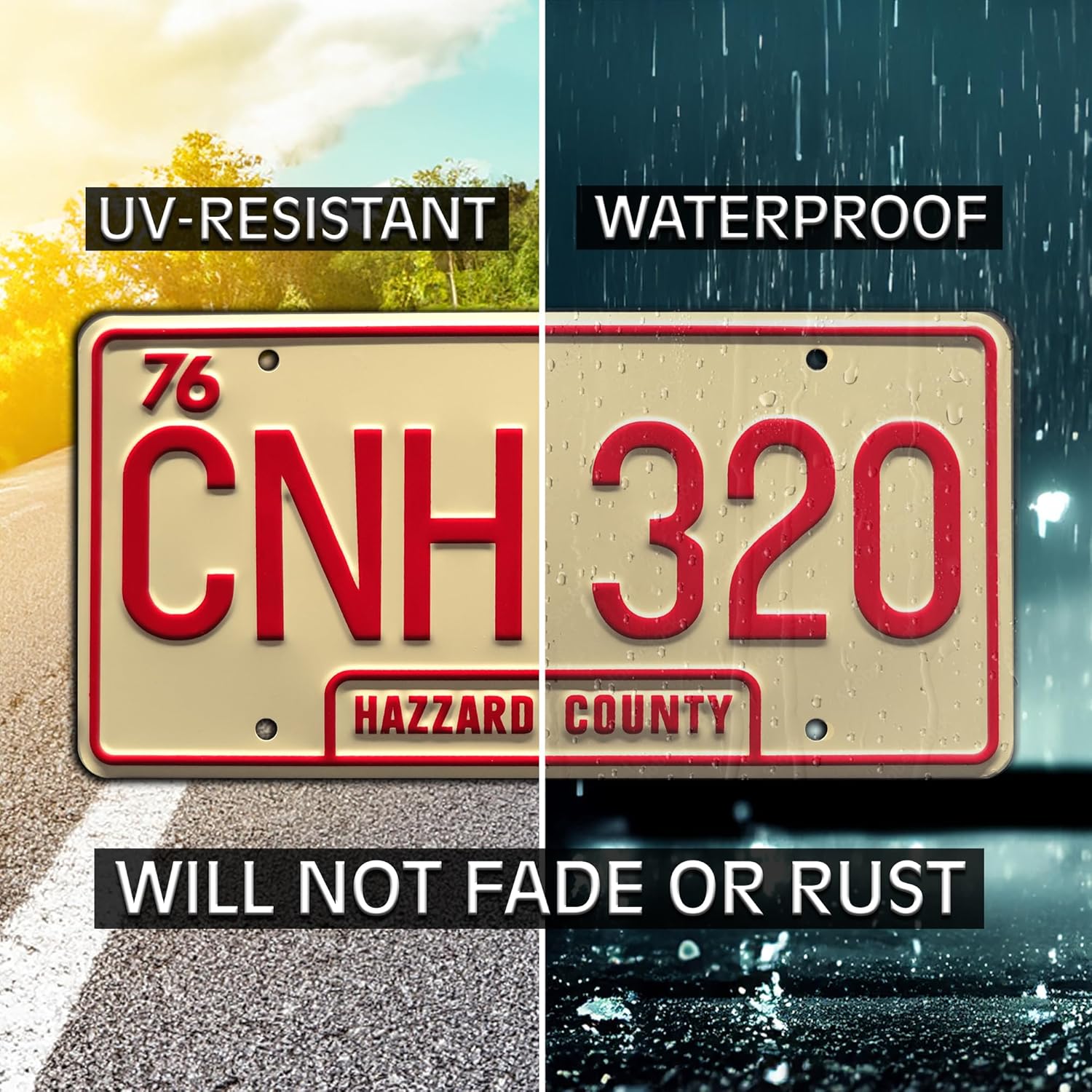 Dukes of Hazzard | CNH 320 | Metal Stamped License Plates
