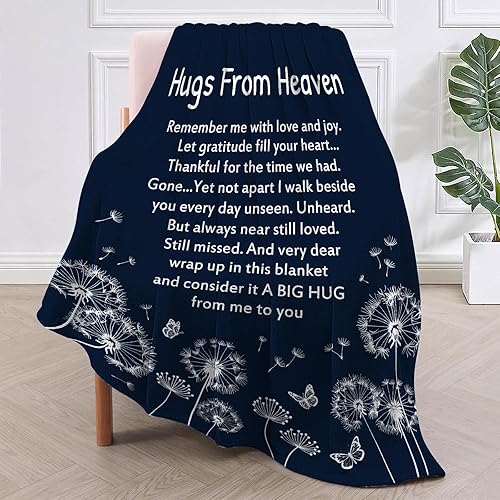 Miniatura 2 de Regalos de condolencia conmemorativos para la pérdida de un ser querido, Manta conmemorativa Abrazos del Cielo 152,4 cm x 127 cm, idea de regalo de