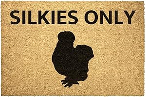 Silkie Chickens Only, Outdoor Rug Coir Mat for Durable Use