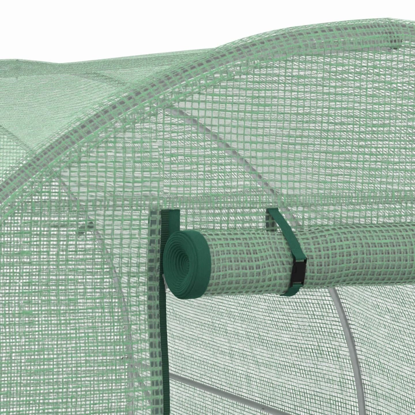 IDMarket - Bâche de Rechange pour Serre de Jardin Tunnel 6m² 3 x 2 x 2 m Anti-UV avec Porte et fenêtres Roma Verte