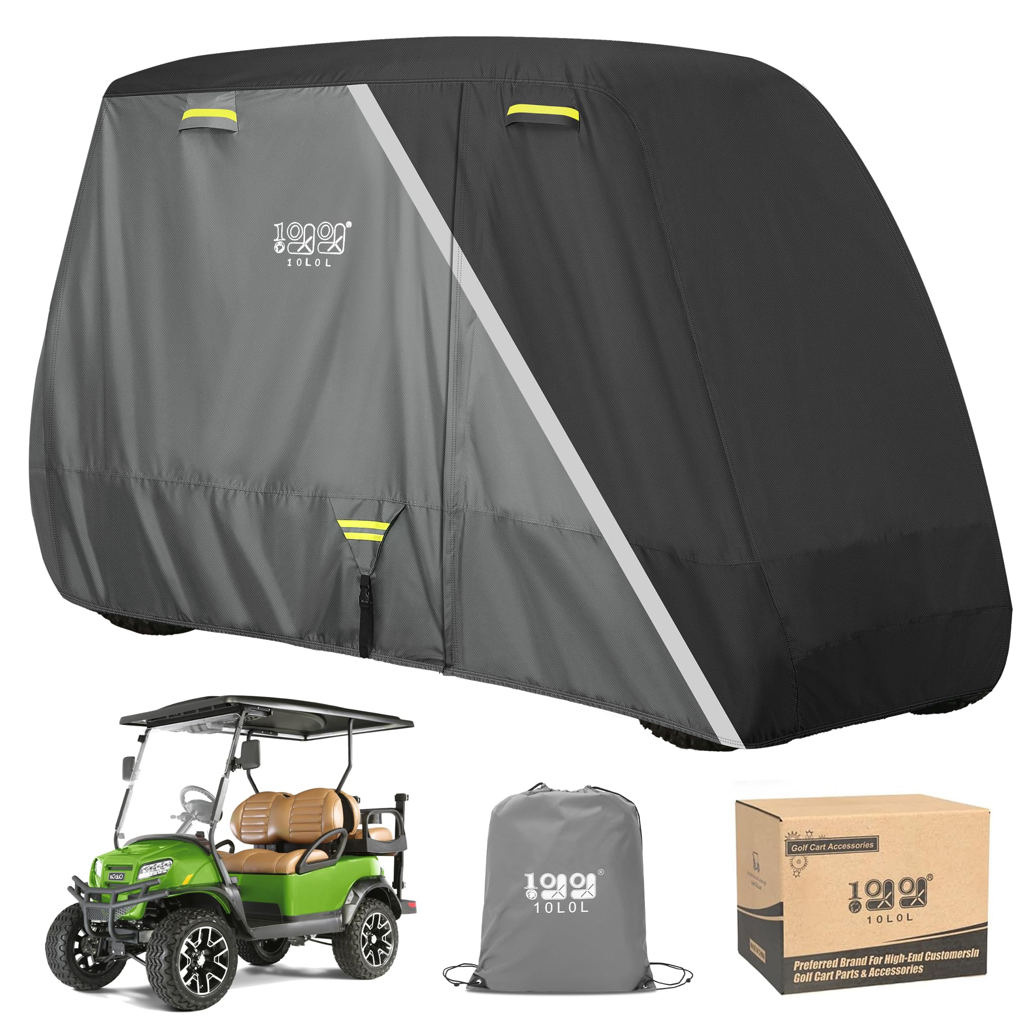 Housse pour voiturette de golf 650D EZGO Club Car Yamaha bâche de protection imperméable extérieure