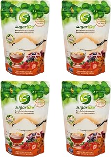 SugarLike TableTop Fruit Sweetener (2LB) - Zero Calorie & Zero Carbs, Keto & Diabetic Friendly, 1:1 Sugar Substitute, No Aftertaste, All Natural Ingredients, Non-GMO(Pack of 4)