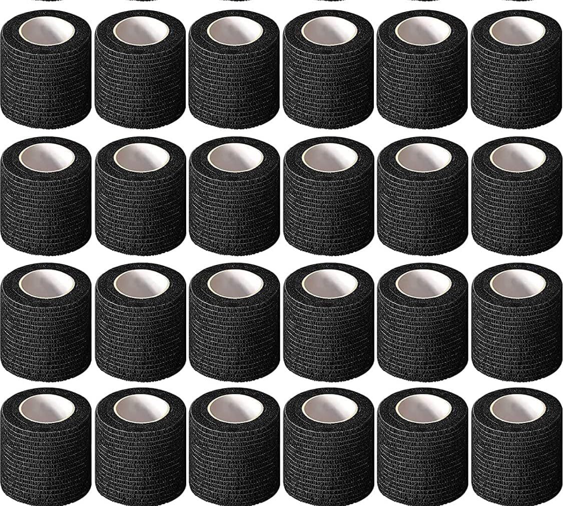Cinta autoadhesiva de agarre para tatuajes de 2 pulgadas x 5 yardas, vendaje cohesivo para deportes y primeros auxilios, cinta elástica autoadhesiva