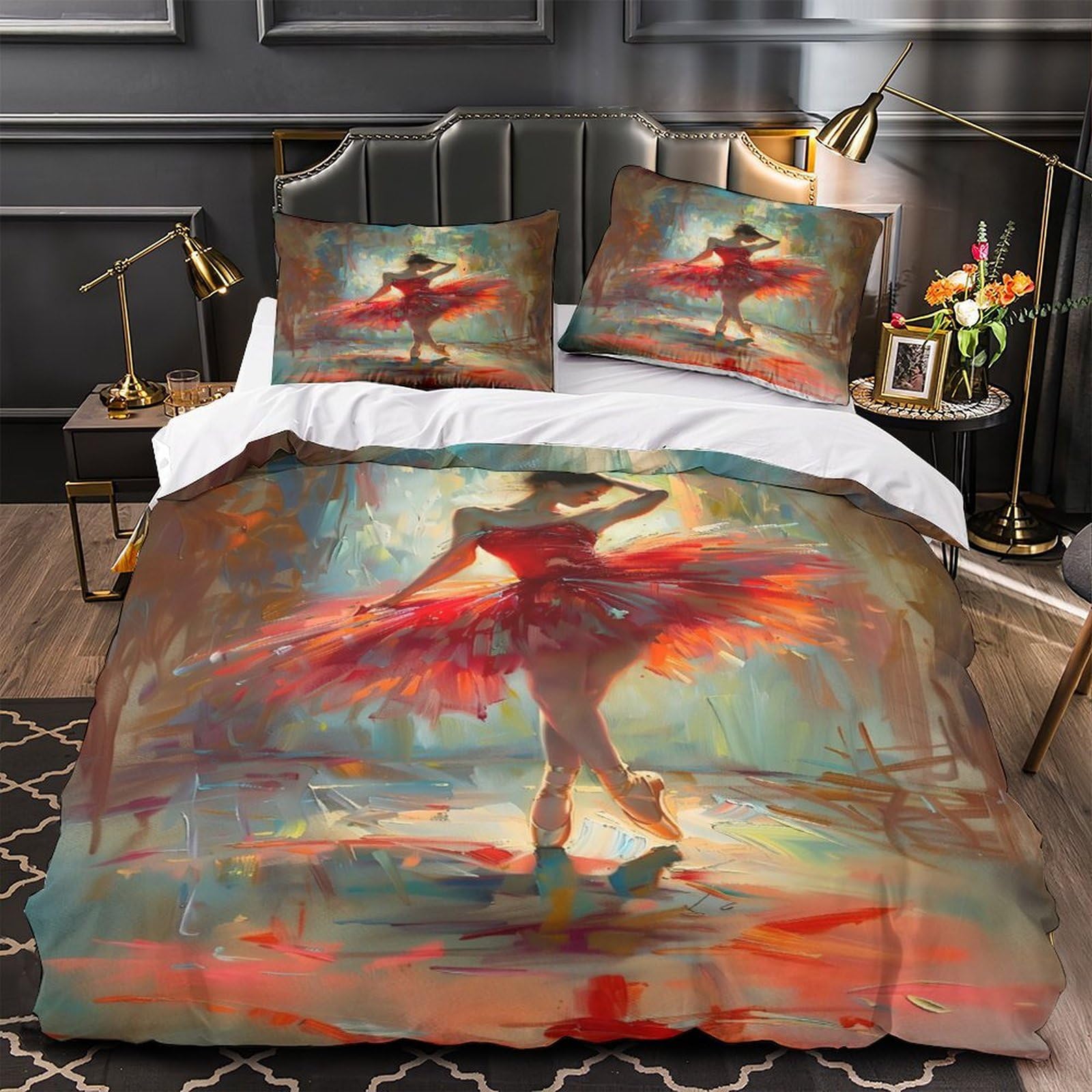 Parure de lit anime king 220x240cm avec housse de couette microfbre manga ado
