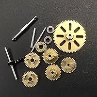 Vista 2 de Caja de cambios de transmisión de metal para coche de escalada RC con engranaje para FMS 1/24 FCX24 RC Crawler Piezas Accesorios (gris)