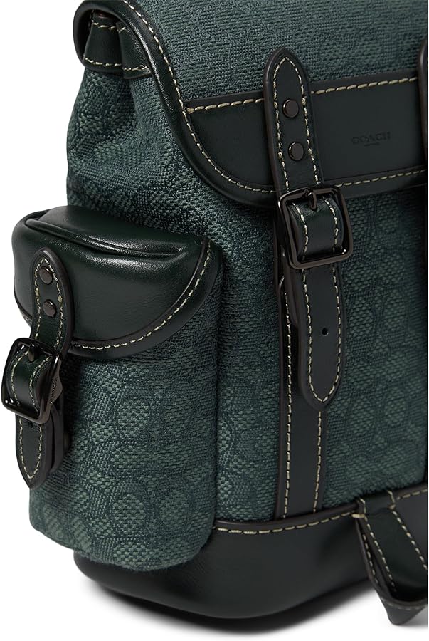 Amazon.com: Coach Hitch Backpack 13 in Micro Signature Jacquard