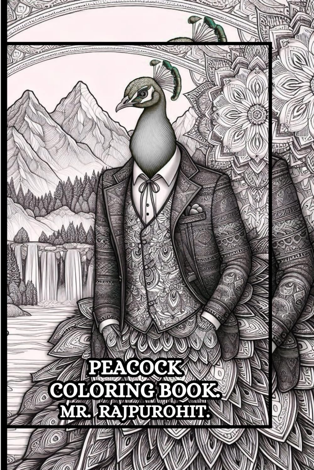 PEACOCK COLORING BOOK.