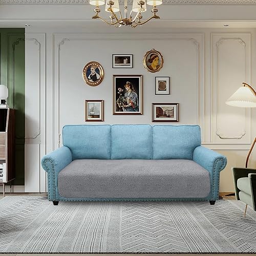 Miniatura 2 de Granbest Fundas de cojín gruesas y súper suaves para sofá de 3 plazas, funda de cojín antideslizante para sofá de 3 plazas, funda de cojín para