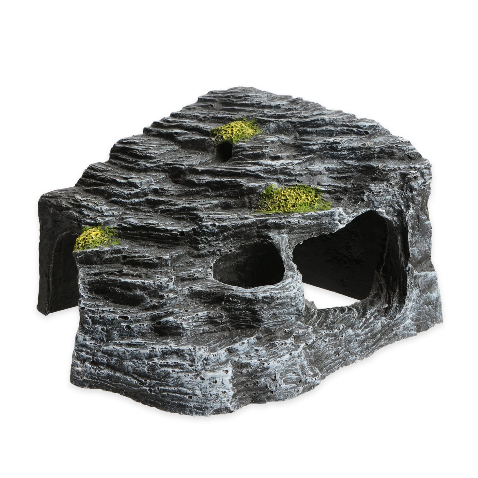 Reptile Hides and Caves, Resin Turtles Rock Dock Climbing Ramp Cave
