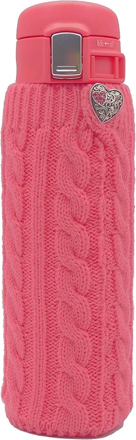Amazon ニットの水筒カバー 500ml用 水筒に着せるニット ピンクwithハートボタンaタイプ P Ht A 水筒 マグボトル用アクセサリー オンライン通販