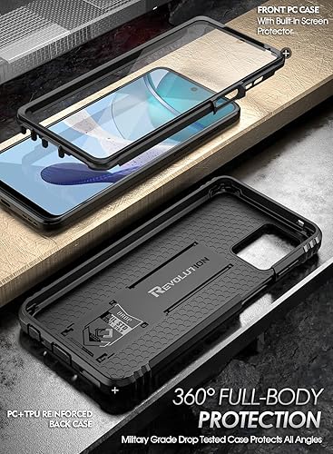 Miniatura 3 de Poetic Revolution - Funda para Motorola Moto G 5G 2023 no para la versión 2022, probada contra caídas de grado militar de 20 pies, funda protectora